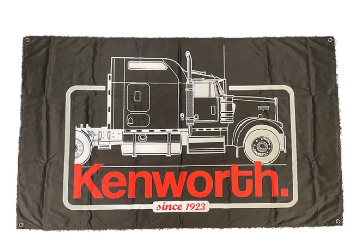Kenworth T909 Cab Flag – Black
