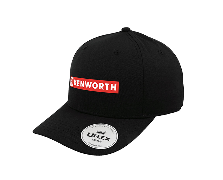 Black Kenworth Banner Cap