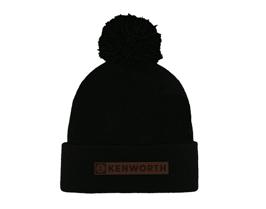 Kenworth Black Pom Pom Beanie