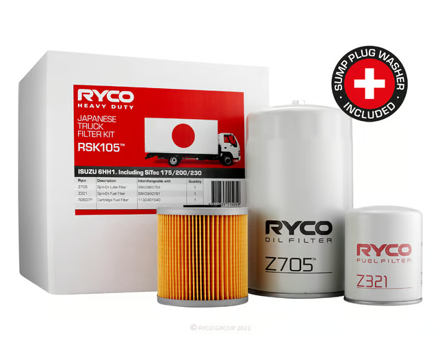 FILTER KIT ISUZU F SERIES FRR33 FTS33 FVR33 FSS33 FSR33 6HH1
