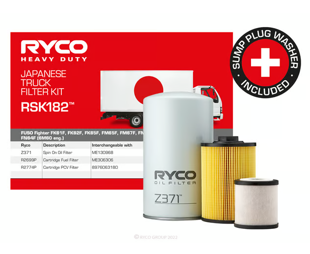 FILTER KIT FUSO FM65/67 FN63/64 FK61/62 FK62/65 FN62 FK65 6M6