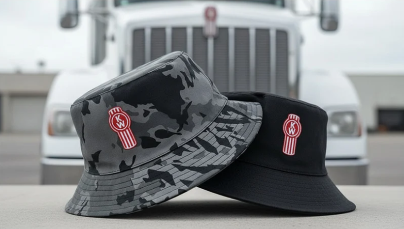Kenworth Reversible Bucket Hat – Black/Camo